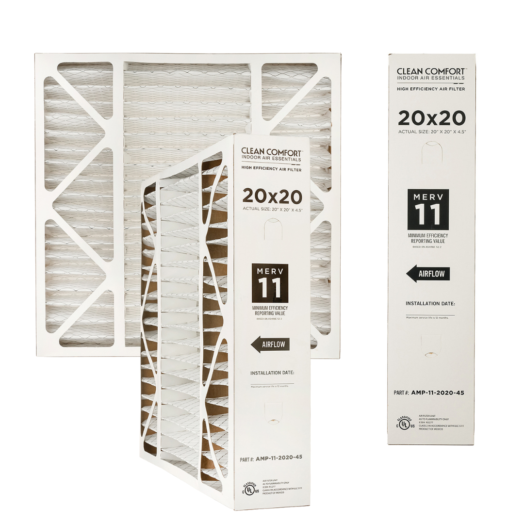 Clean Comfort - Filtre de remplacement pour central - 20x20x4,5 - MERV 11