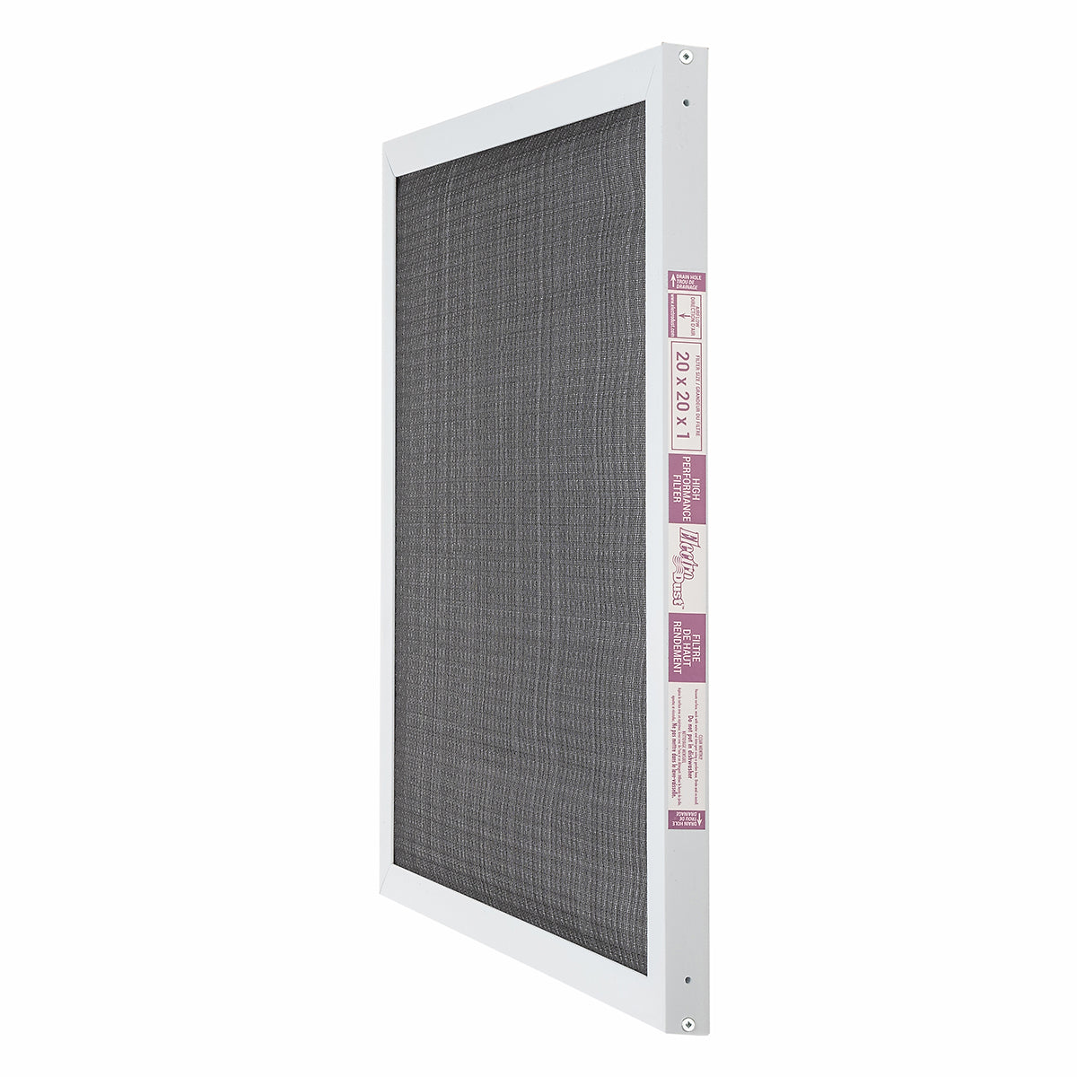 ElectroDust - Filtre de remplacement pour système central -20x20x1 - MERV 7