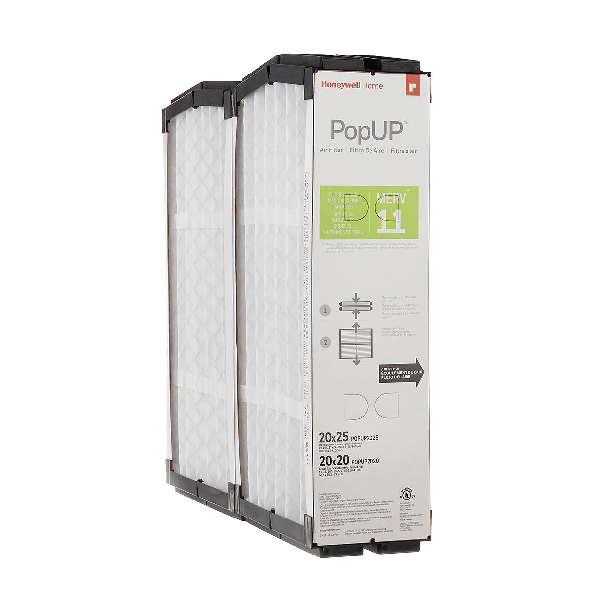 Honeywell - PopUp - Filtre de remplacement - 20x20x6 - MERV 11